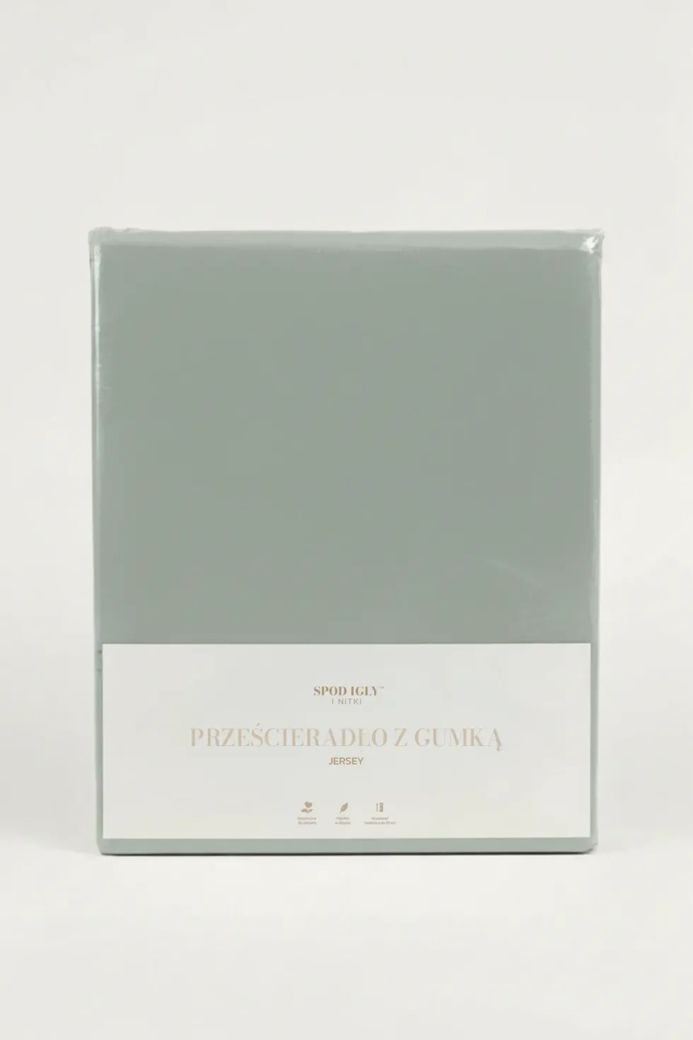 Prześcieradło Jersey Z Gumką 180 g/m2 + 30 cm Szałwia