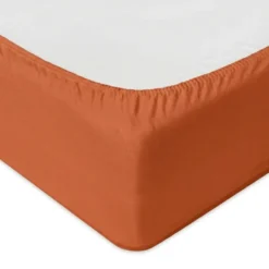 prześcieradło jersey z gumką rude premium