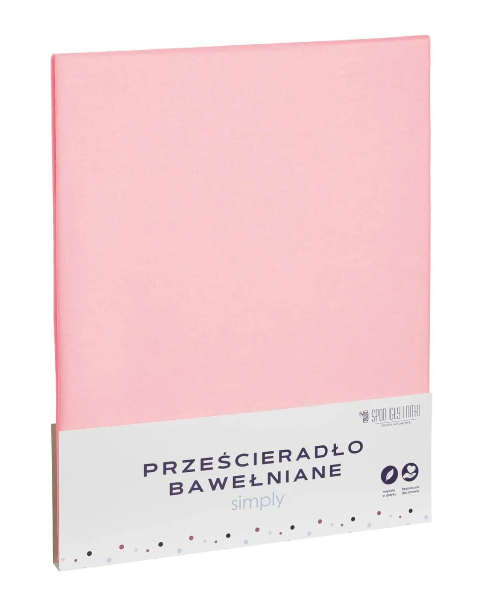 Prześcieradło SIMPLY – 2. Gatunek | OUTLET Pudrowy