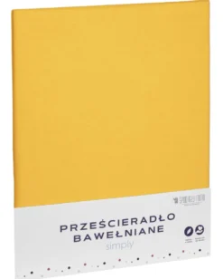 Prześcieradło SIMPLY – 2. Gatunek | OUTLET Musztardowy