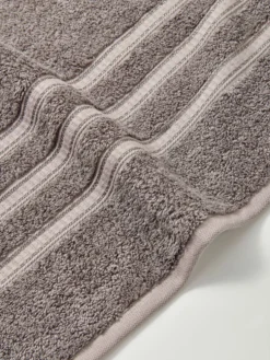 Ręcznik Bambusowy Harmony ze Srebrną Bordiurą 600g/m2 Szary
