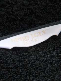 Ręcznik Bambusowy Harmony ze Srebrną Bordiurą 600g/m2 Czarny