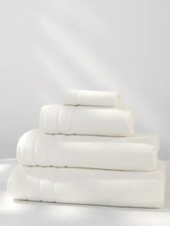 Ręcznik Bawełniany Loren z Aksamitną Bordiurą 550g/m2 Biały