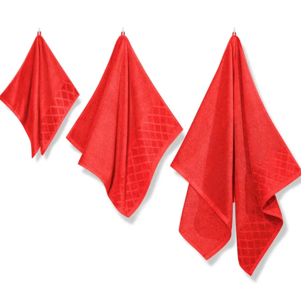 Ręcznik Bawełniany Welur 500g/2 SILKY Czerwony