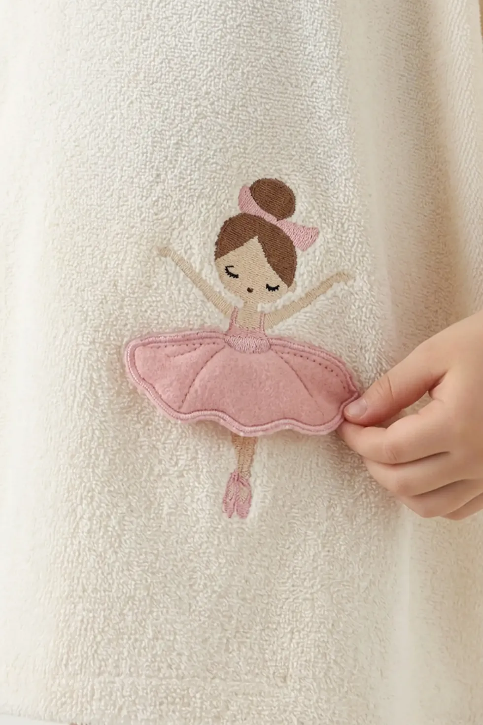 Ręcznik Kąpielowy dla Dzieci BALERINA Kremowy