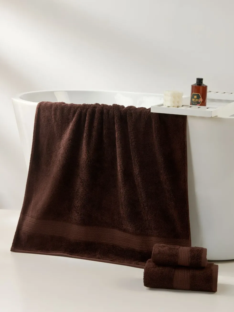 Ręcznik Premium z Bawełny Egipskiej 600 g/m2 EGIPCJAN Brązowy