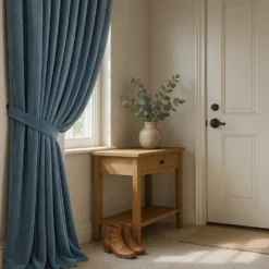 Szarfa do Zasłony Welurowa 8x140 Velvet Soft Niebieski