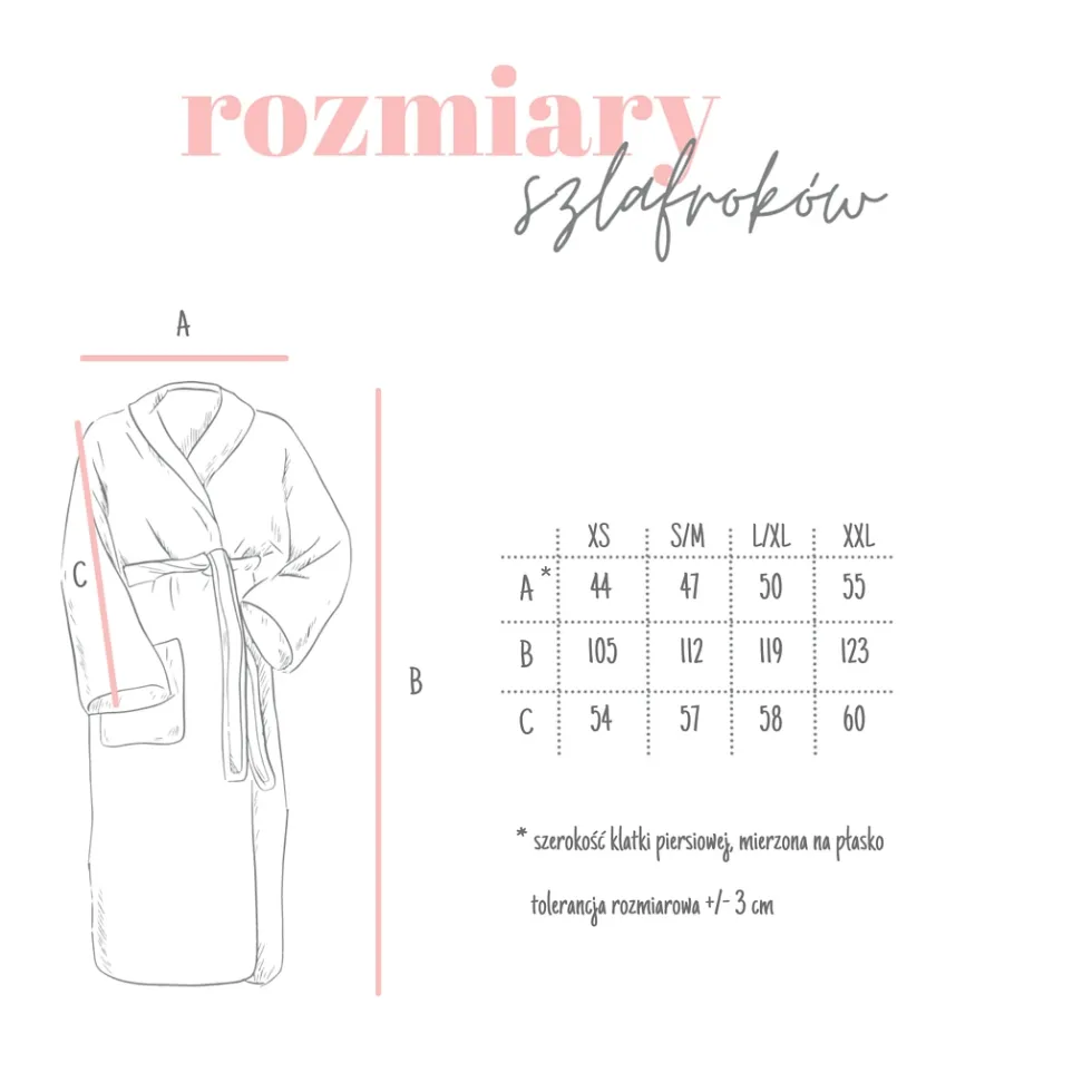 Szlafrok Bawełniany Kimono GOFER (gatunek kurczliwy) Grafitowy
