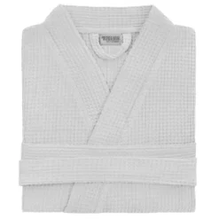 Szlafrok Bawełniany Kimono GOFER (gatunek kurczliwy) Szary