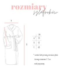 Szlafrok L/XL - OUTLET Brązowy