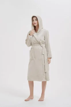 Szlafrok 2XL/3XL - OUTLET Beżowy