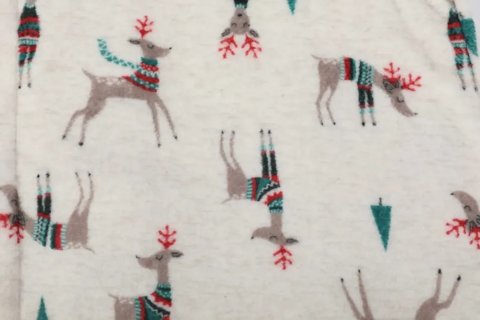 Szlafrok z Kapturem PAULO Świąteczny XMASS DEER