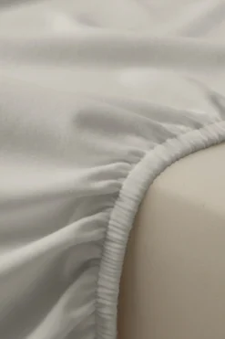 Taupe Prześcieradło Flanelowe Z Gumką + 30 cm