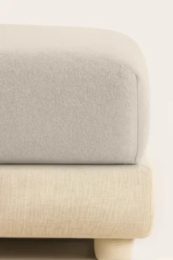 Taupe Prześcieradło Frotte Z Gumką + 15 cm