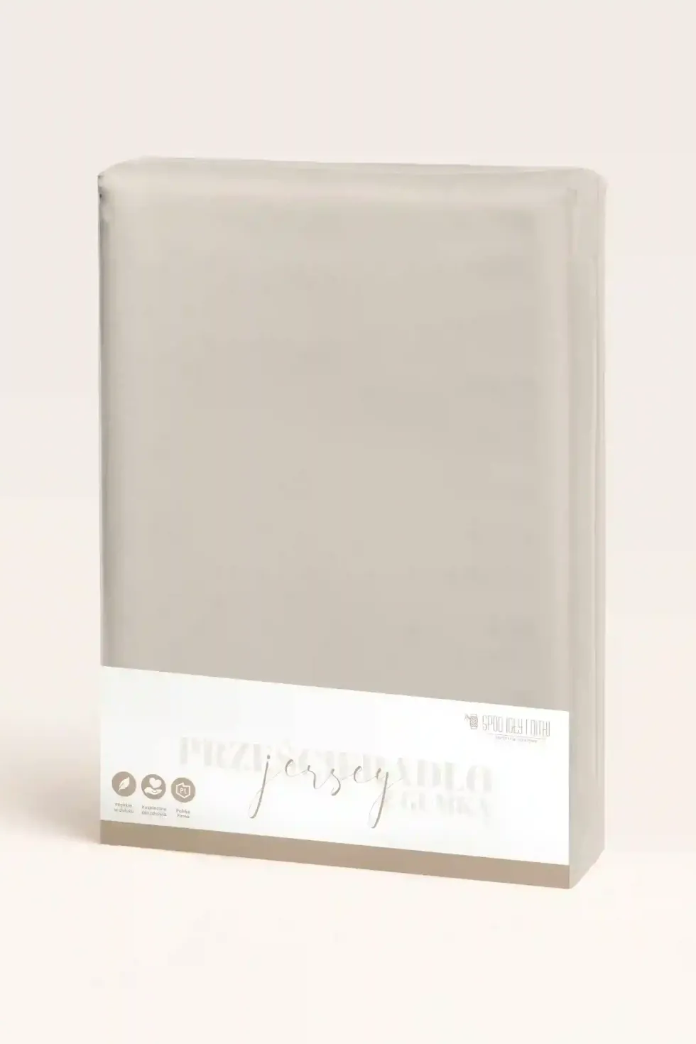 Taupe Prześcieradło Jersey Z Gumką + 15 cm