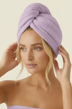 Turban Ręcznik Do Włosów ACTIVE Lawendowy