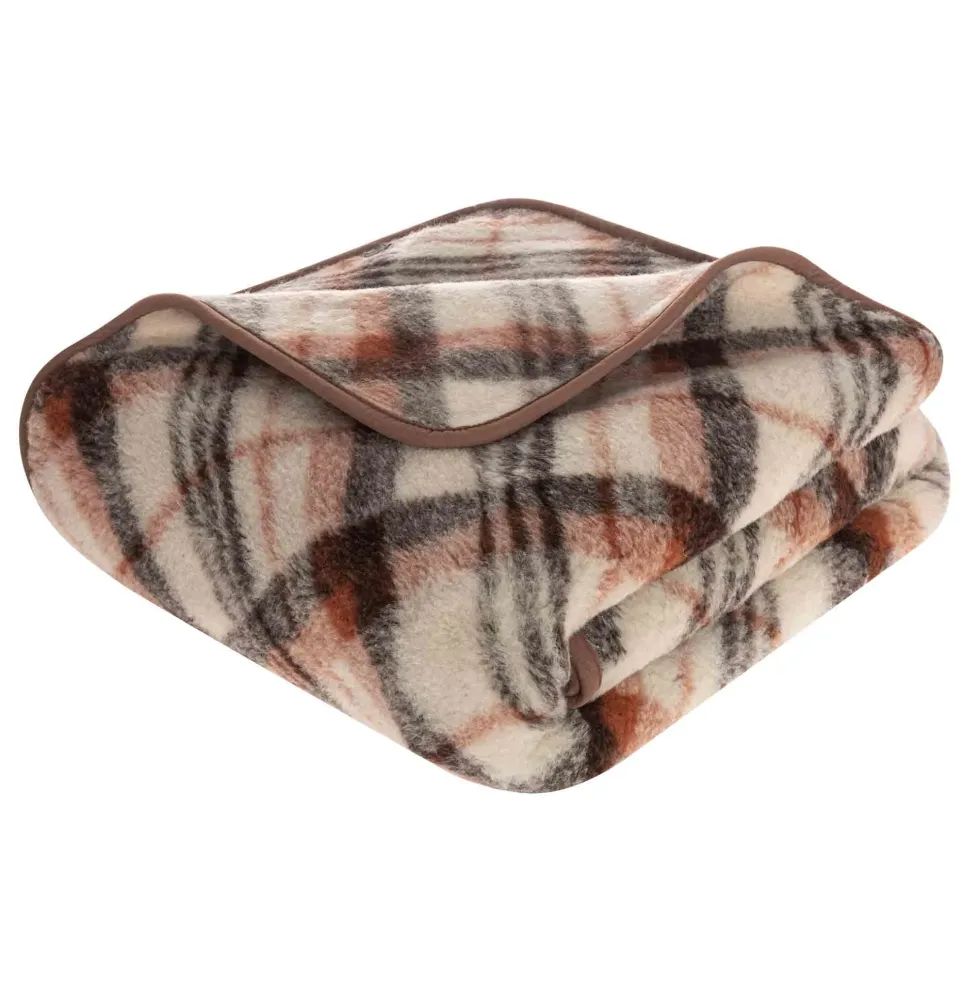 Wełniany Koc MERINO KRATKA