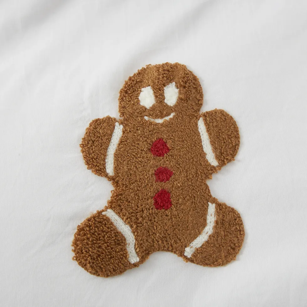 świąteczna pościel w pierniczki ciasteczka CUTY GINGERBREAD Biały