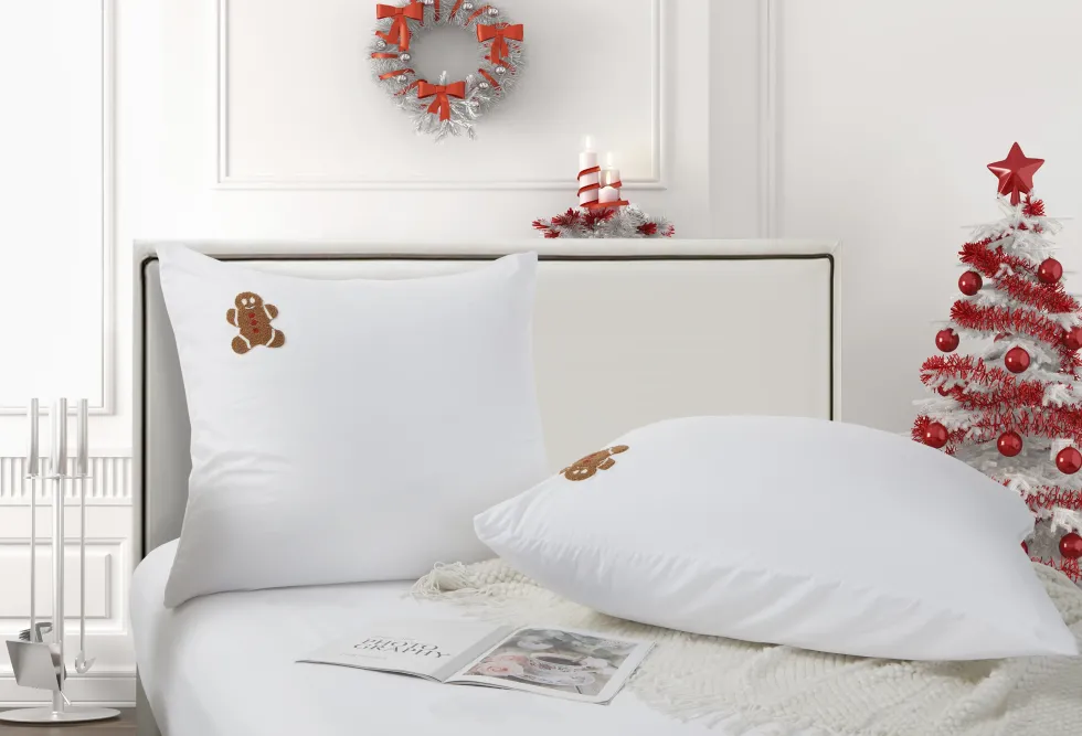świąteczna pościel w pierniczki ciasteczka CUTY GINGERBREAD Biały