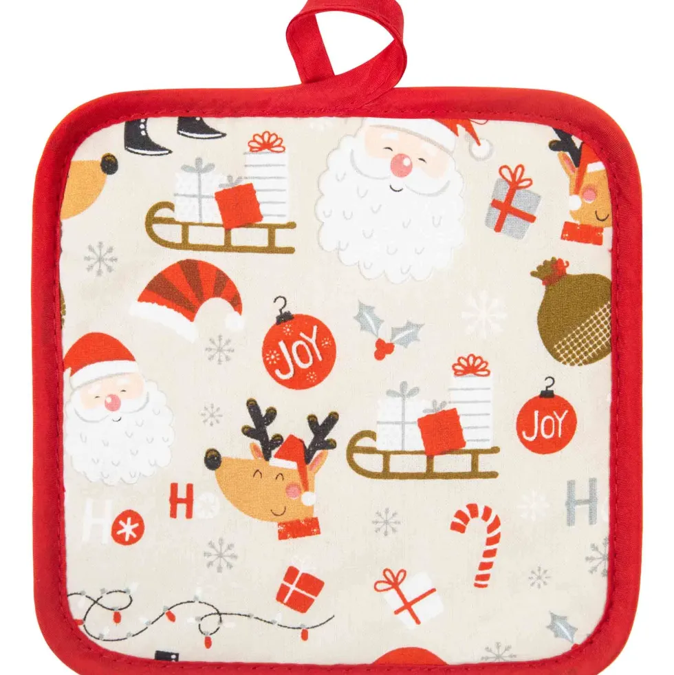 Świąteczna Podkładka Kuchenna Pod Garnek SANTA