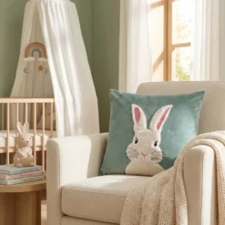 Świąteczna Poszewka BUNNY Szałwiowy