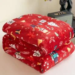 Świąteczny Koc Z Mikrofibry Solo NUT CRACKER