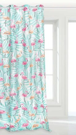 Zasłona Dekoracyjna na Przelotkach FLAMINGOVE Miętowa