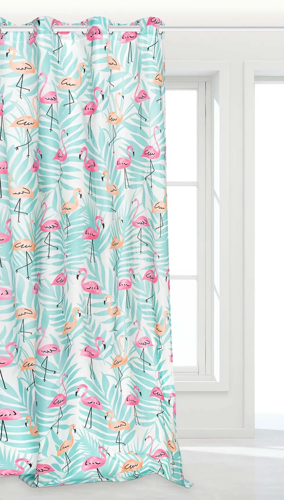 Zasłona Dekoracyjna na Przelotkach FLAMINGOVE Miętowa
