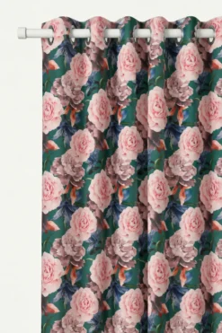 Zasłona Welurowa Dekoracyjna ROSE Dark