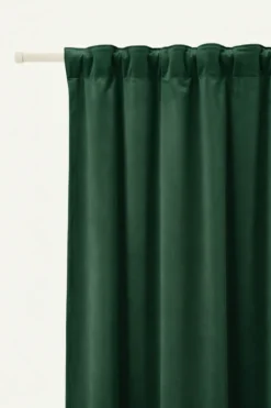 Zasłona Welurowa Velvet Soft Butelkowa Zieleń