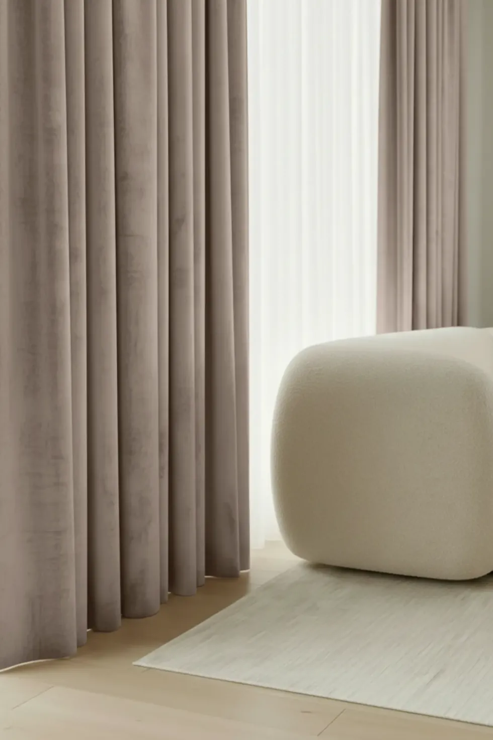 Zasłona Welurowa Velvet Soft Beżowy