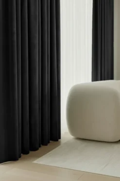 Zasłona Welurowa Velvet Soft Czarny