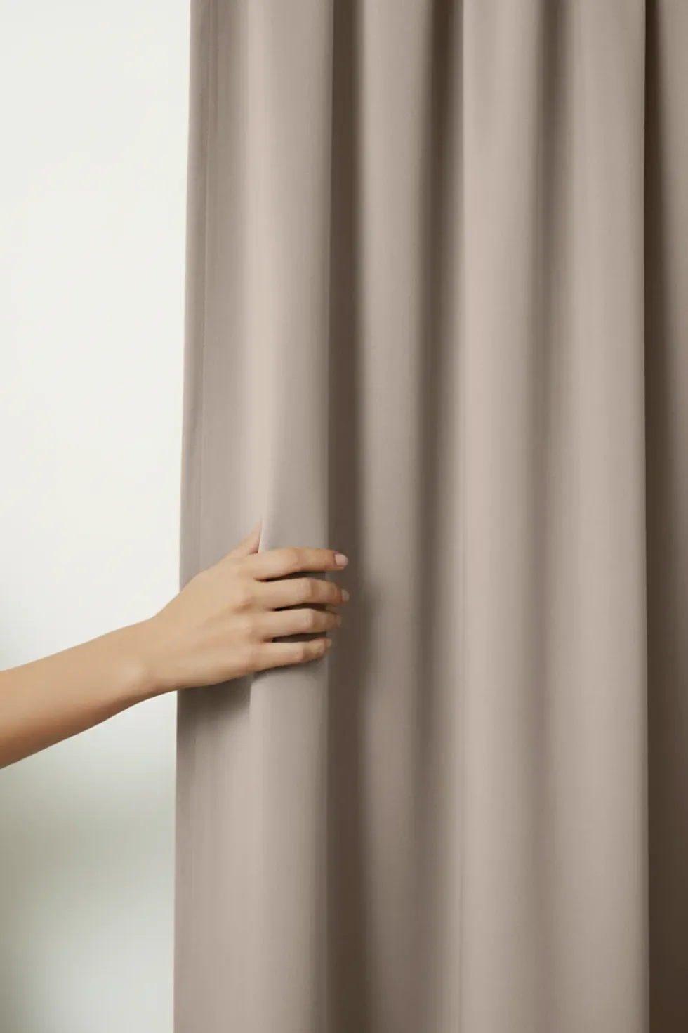 Zasłona Welurowa Velvet Soft Ciemny Beżowy