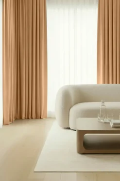 Zasłona Welurowa Velvet Soft Musztardowy