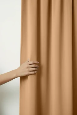 Zasłona Welurowa Velvet Soft Musztardowy