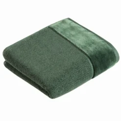 Zieleń Ekskluzywny Ręcznik Bawełniany 5855 Vossen PURE Butelkowy